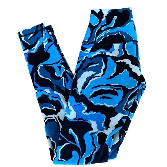 Lululemon Wunder Under Full Length Pant High Rise Sz 8 Boom Bloom Beach Blanket - Picture 2 of 11